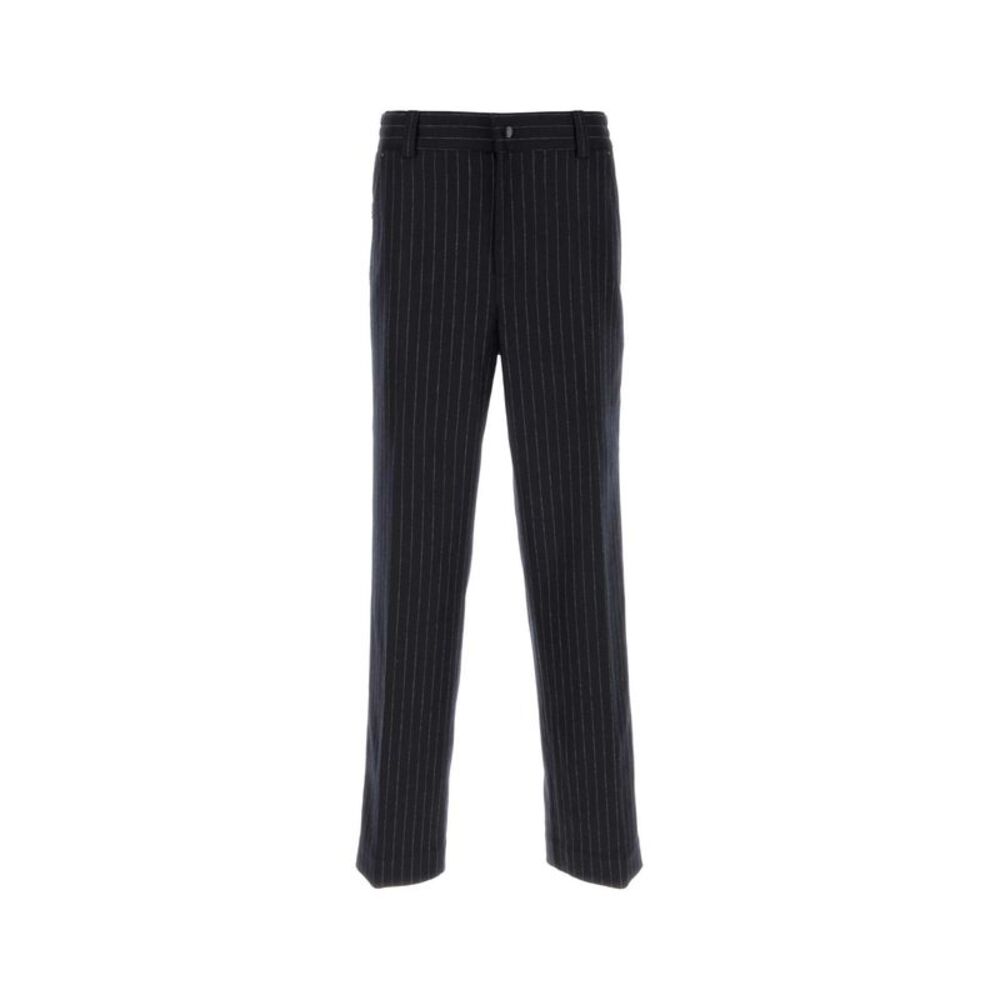 Moncler Men Embroidered Stretch Wool Pant